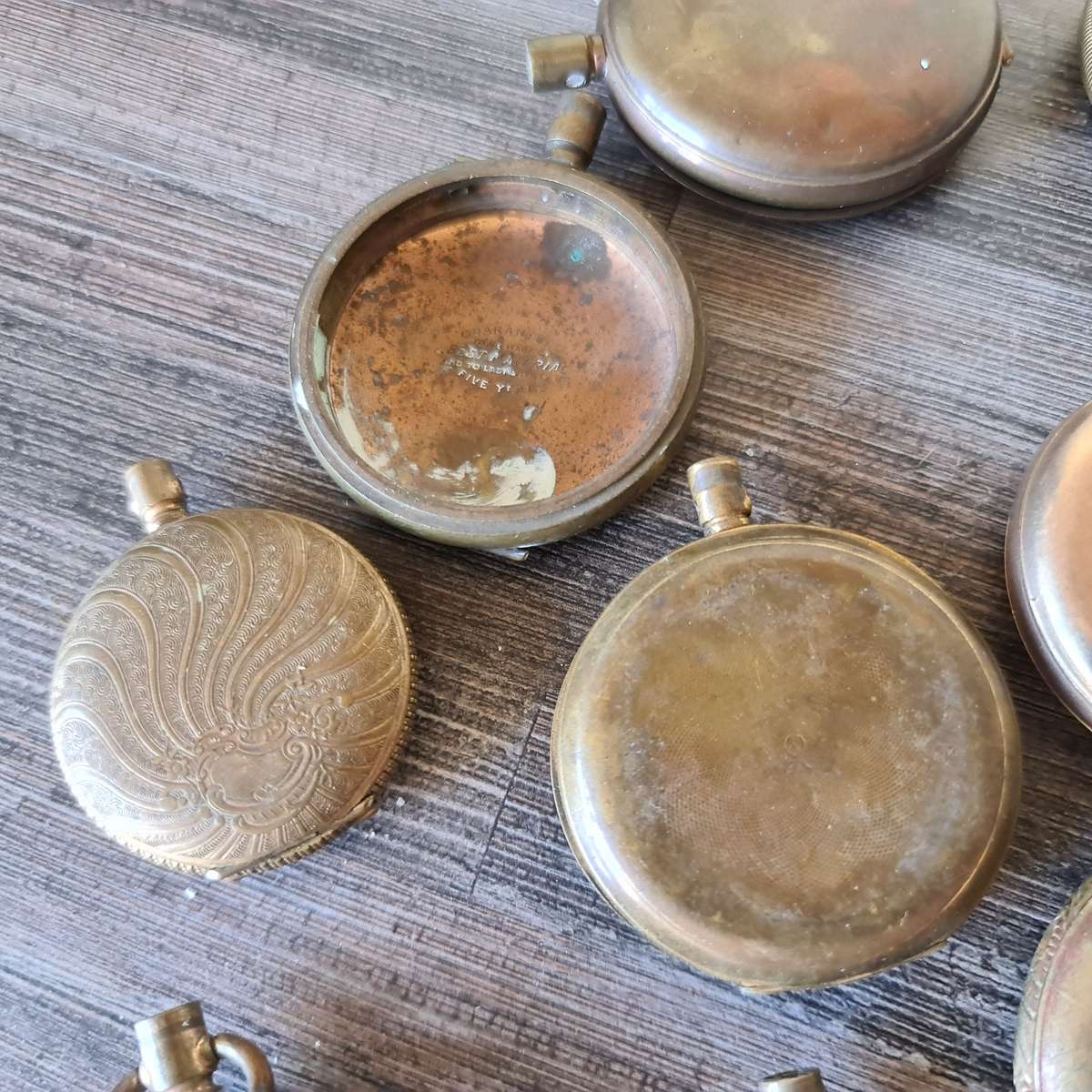 Antique Pocket watch empty casings