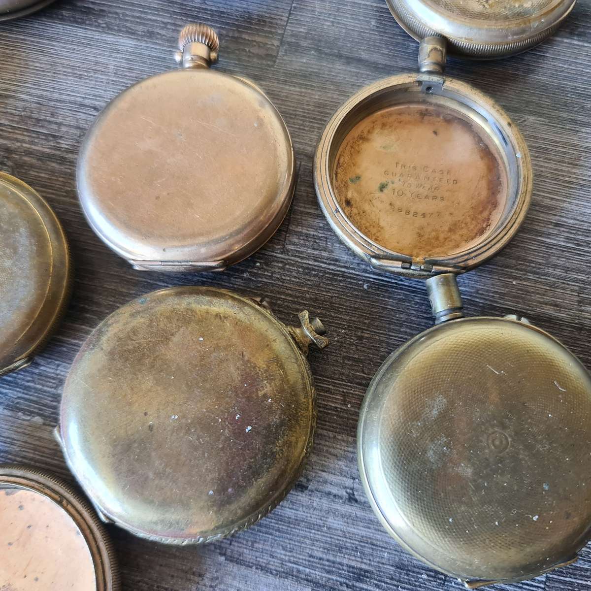 Antique Pocket watch empty casings