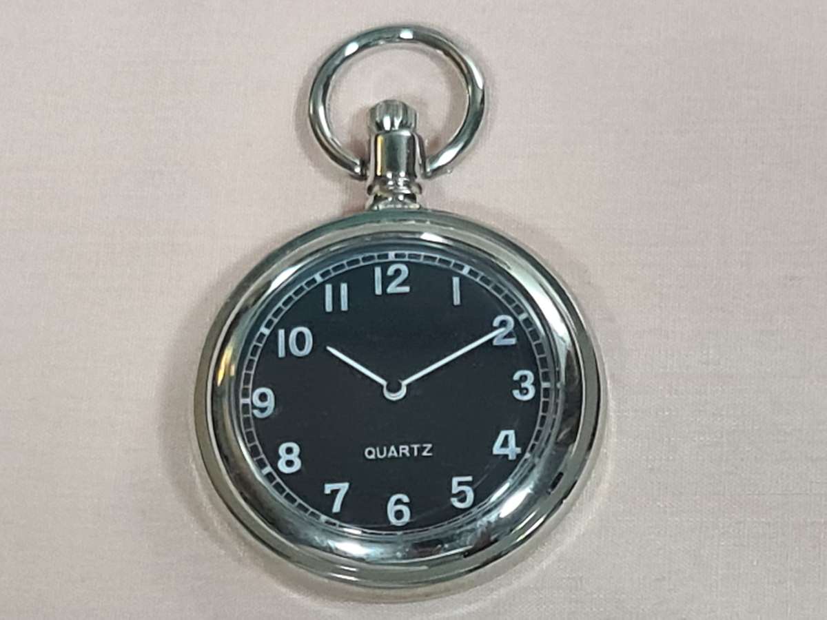 Pocket Watch: Quartz with black dial
