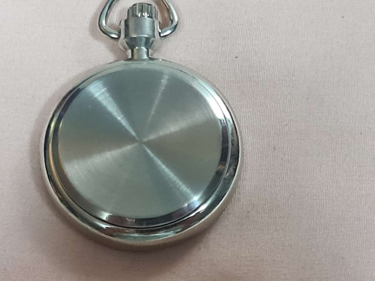 Pocket Watch: Quartz round with black dial