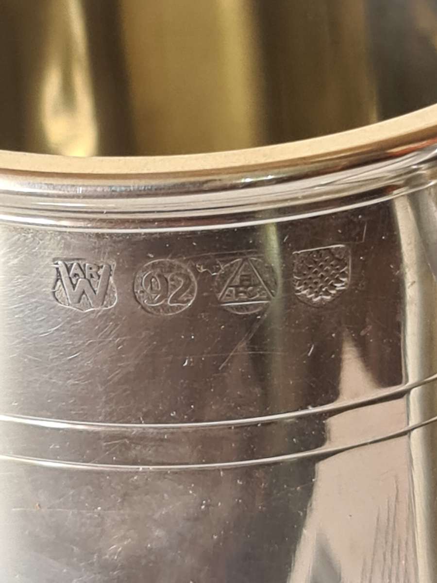 Antique Pewter Sports Day tanker