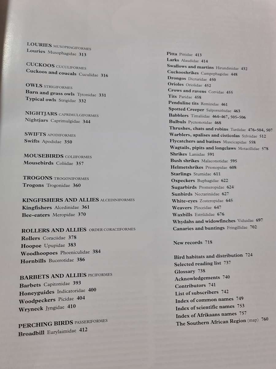 Book: The Complete Book of South African Birds