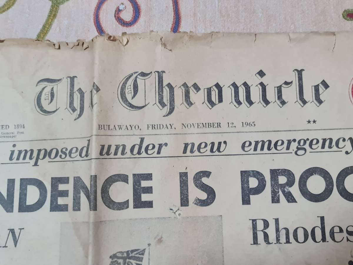 The Chronicle, Bulawayo, Friday, November 12, 1965 News Paper