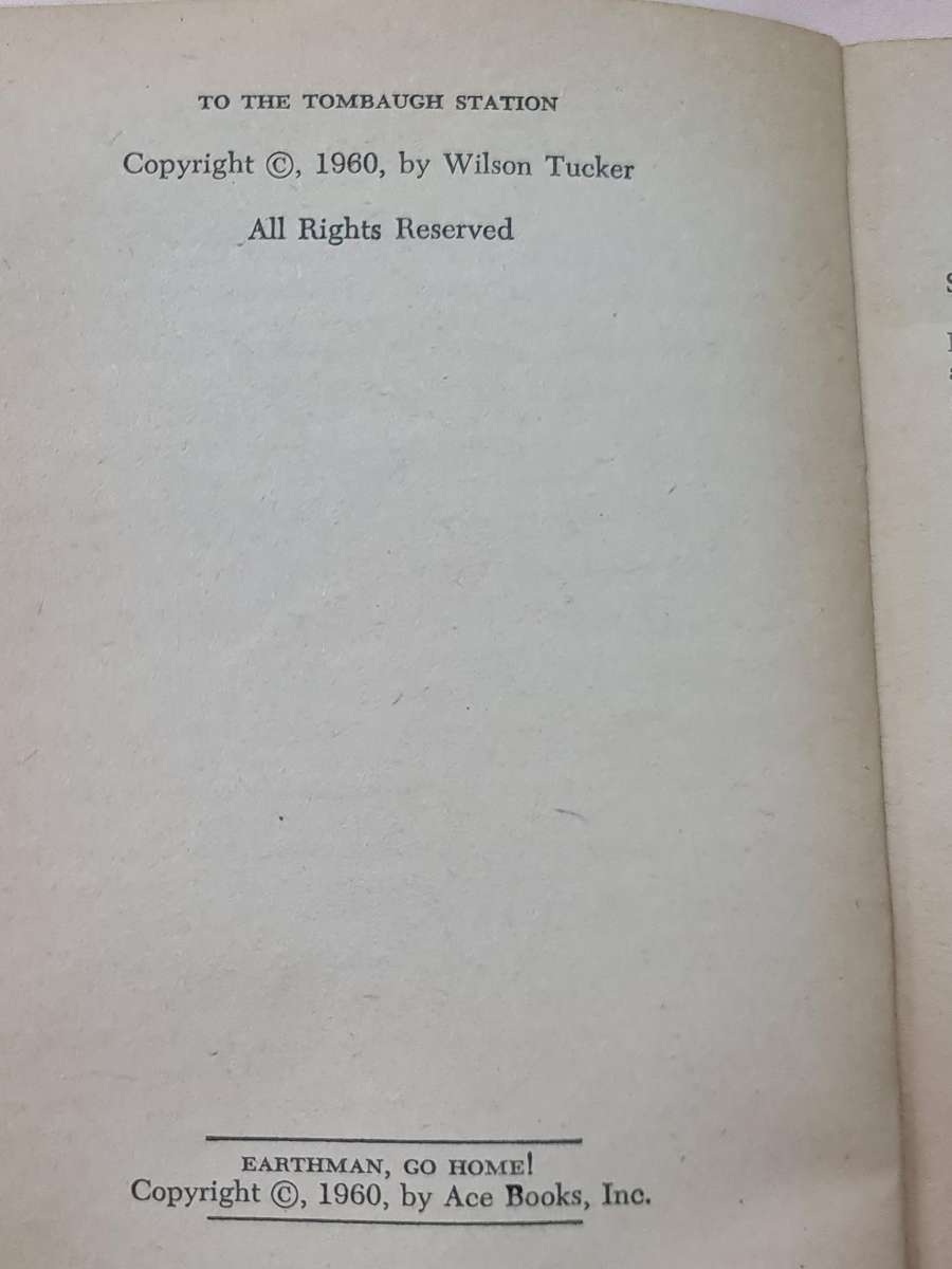 Two in one: To The Tombaugh station & Earthman go Home Book