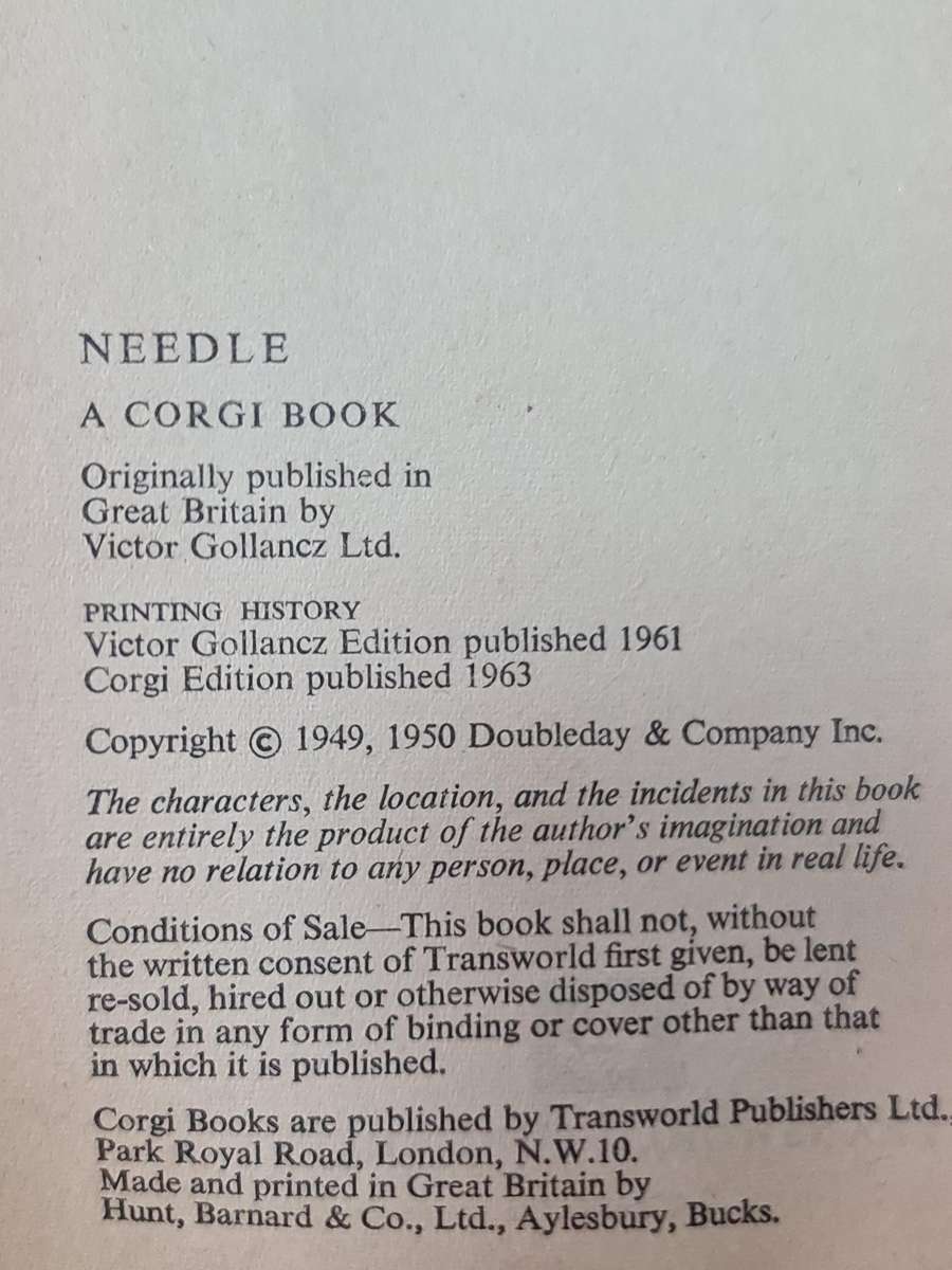 Needle, by Hal Clement. Dd 1963Book
