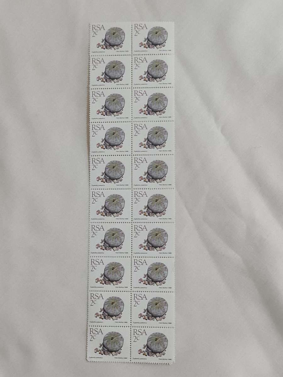 Succulents RSA 1988 2 cent stamps