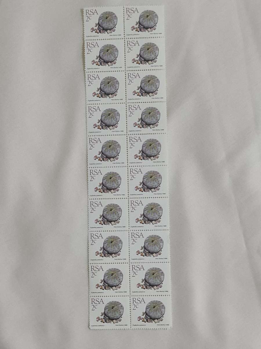 Succulents RSA 1988 2 cent stamps