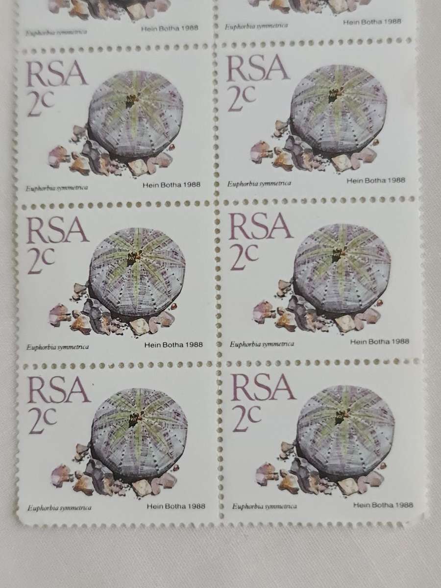 Succulents RSA 1988 2 cent stamps