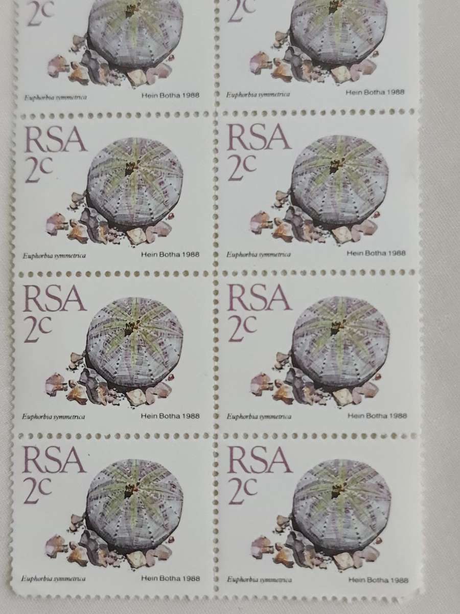 Succulents RSA 1988 2 cent stamps