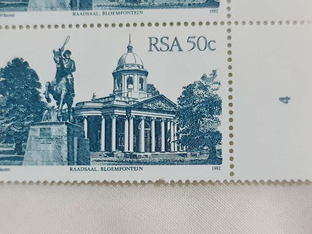 Bloemfontein 1982 50cents stamps