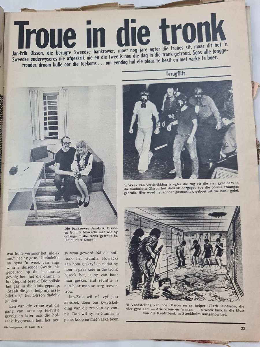 Huisgenoot 11 April 1975, Drama van die Dubbel hart