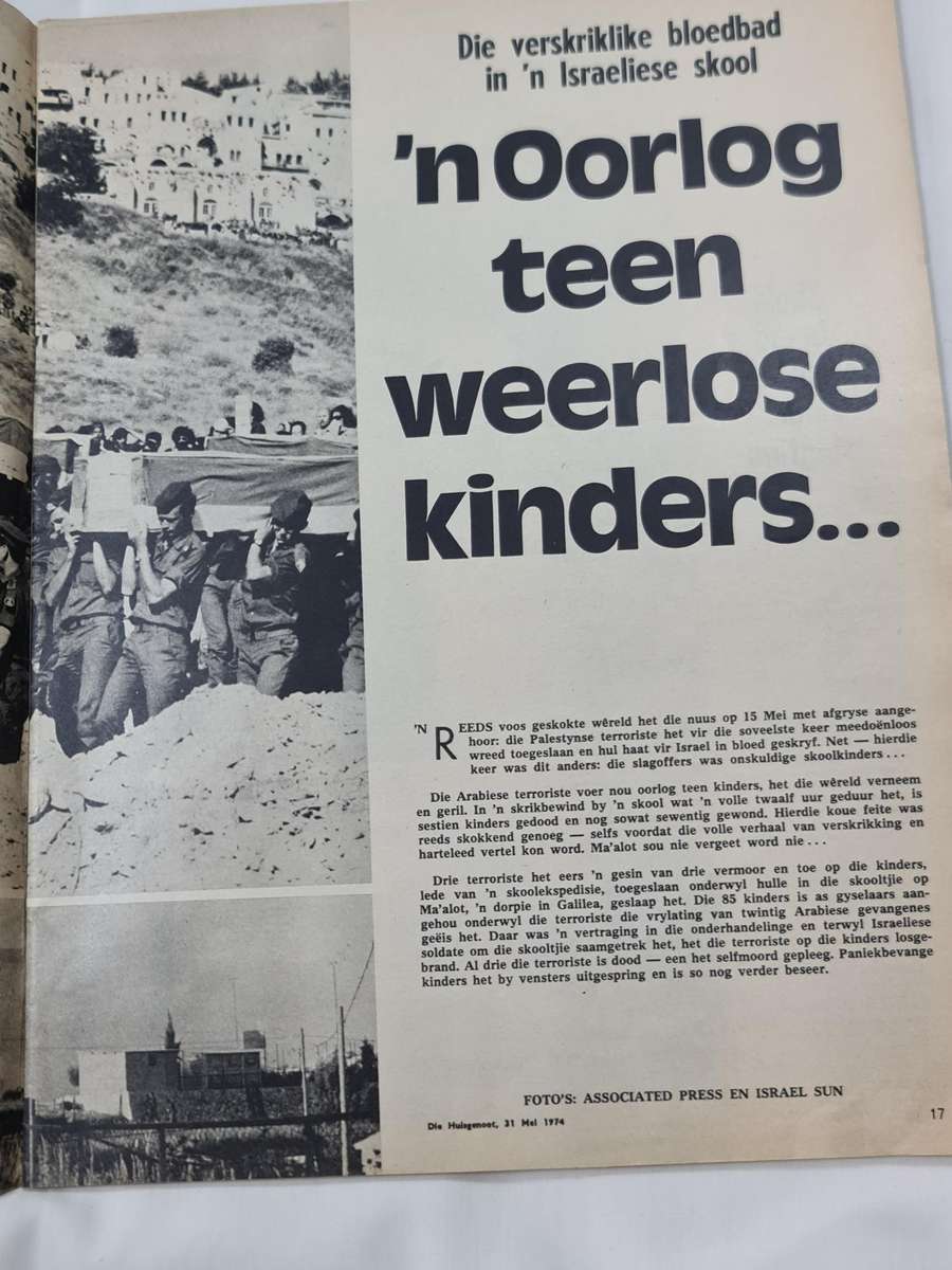 Huisgenoot 31 Mei 1974, Tydskrif