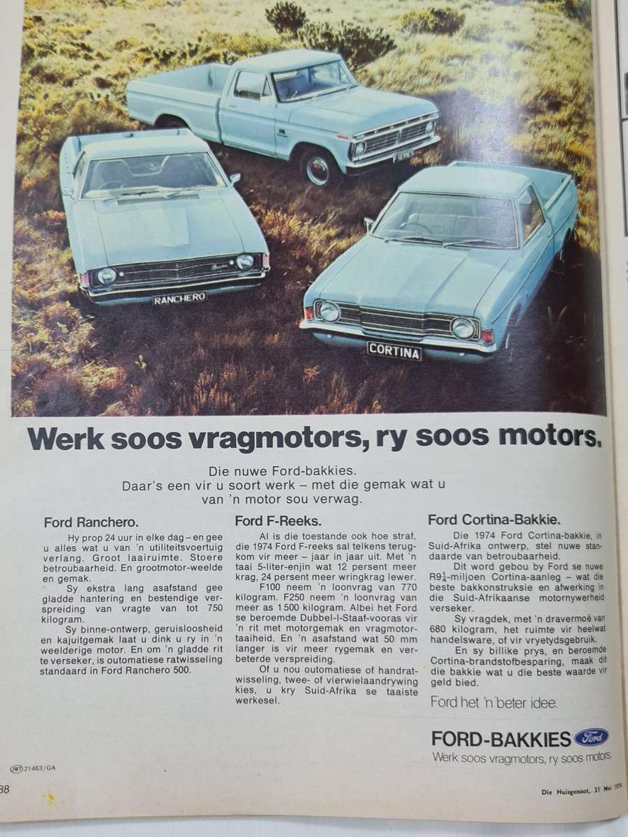 Huisgenoot 31 Mei 1974, Tydskrif