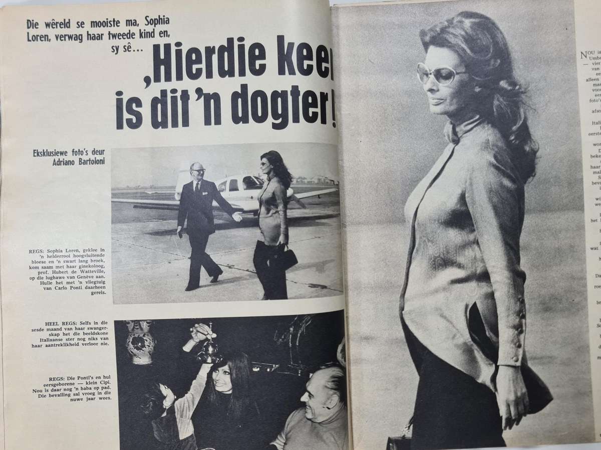 Huisgenoot 24 November 1972, Gary Player, Sophia Loren