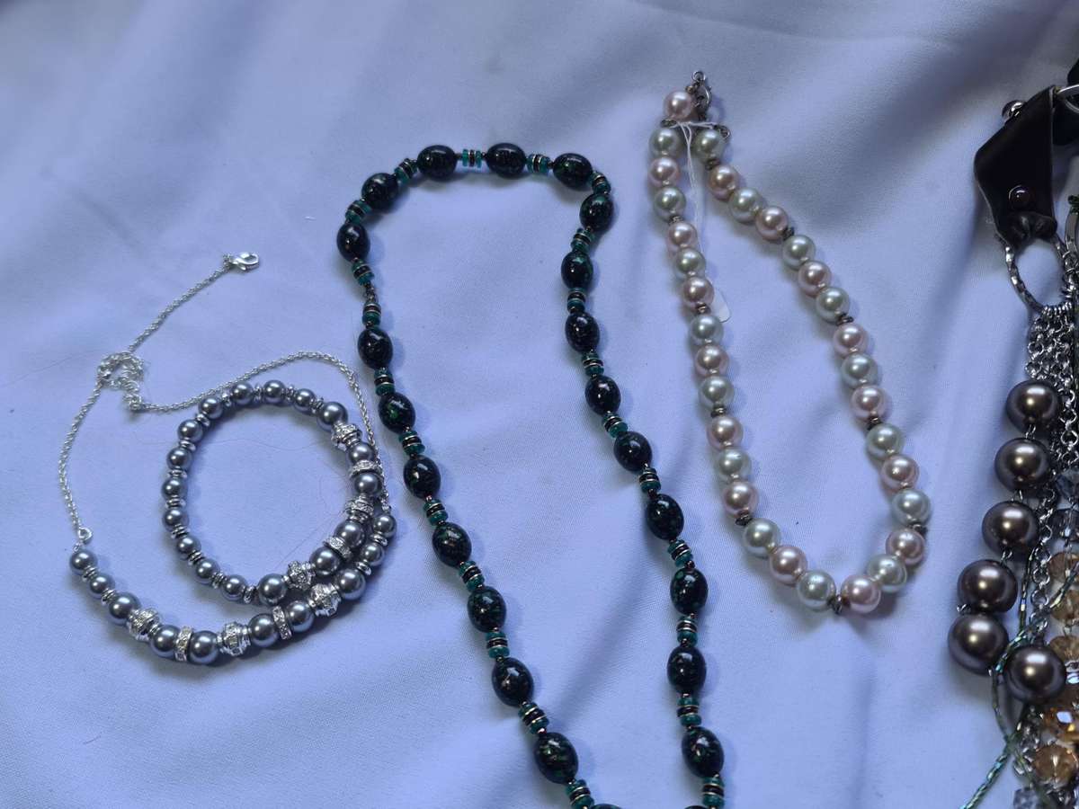 X4 Faux Pearl Necklaces