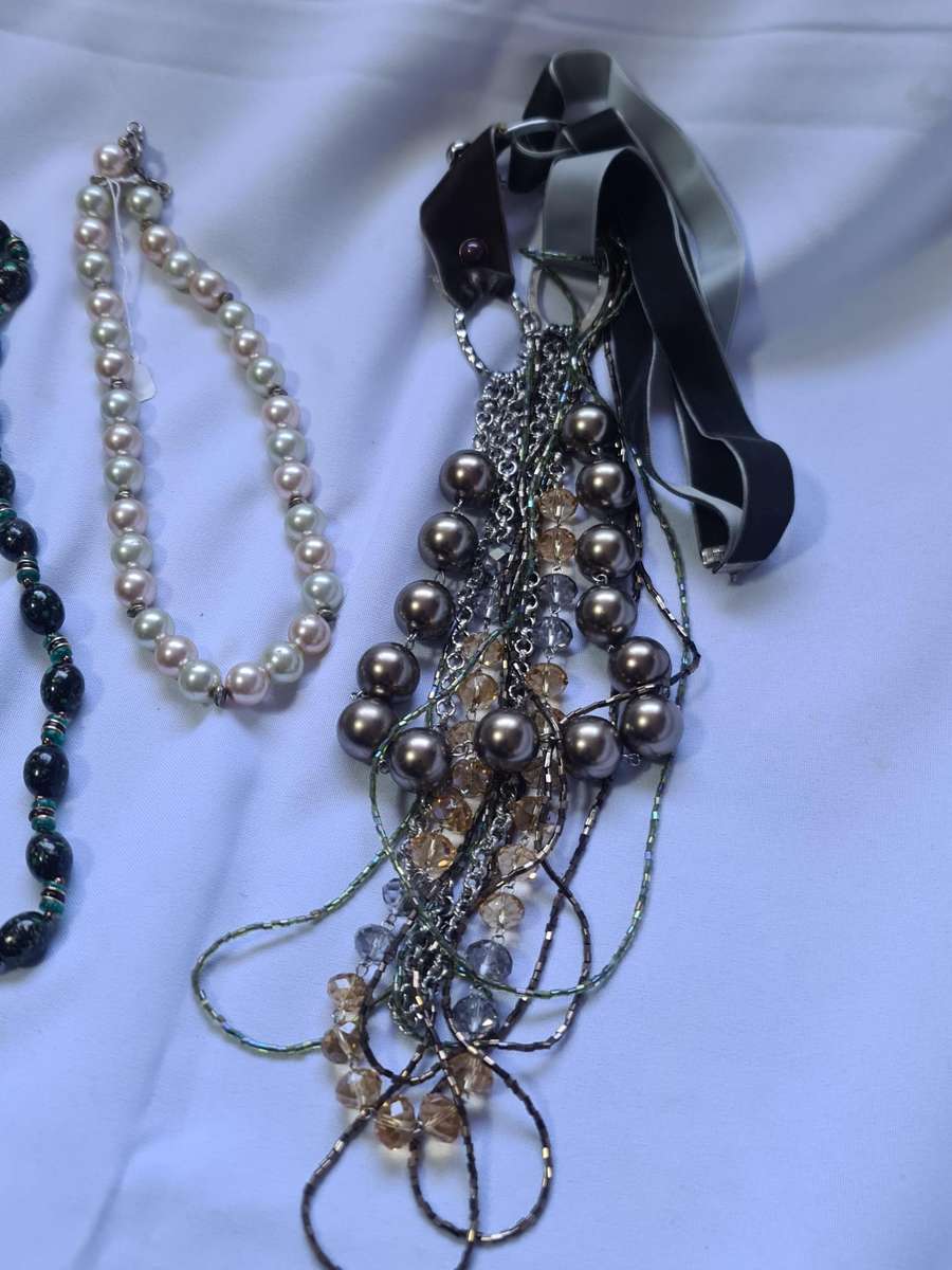 X4 Faux Pearl Necklaces