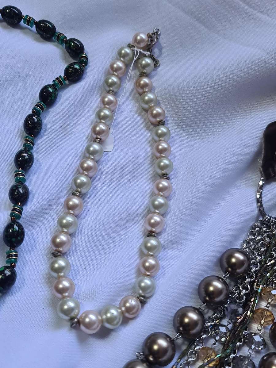 X4 Faux Pearl Necklaces