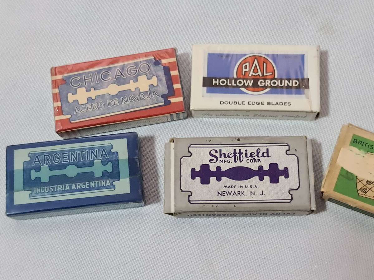Shaving: Vintage shaving razor blades