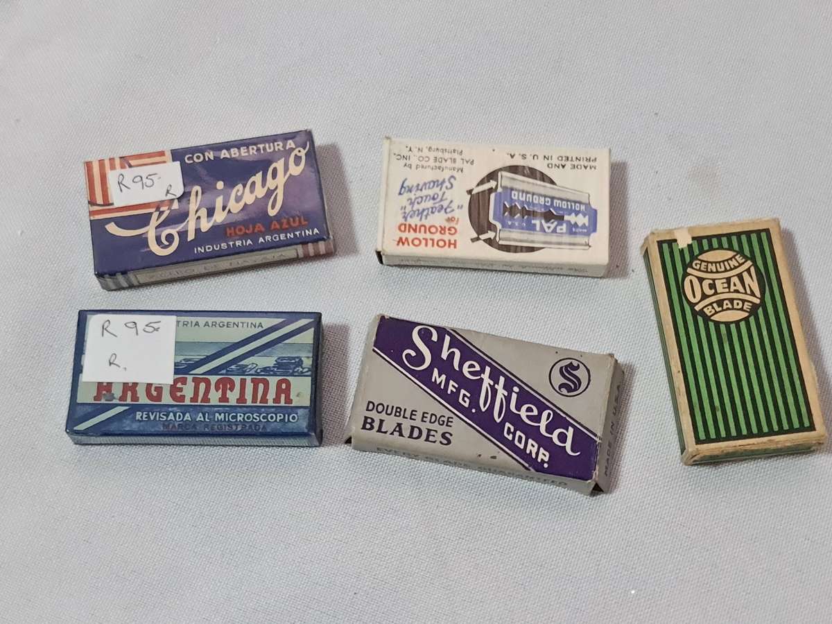 Shaving: Vintage shaving razor blades