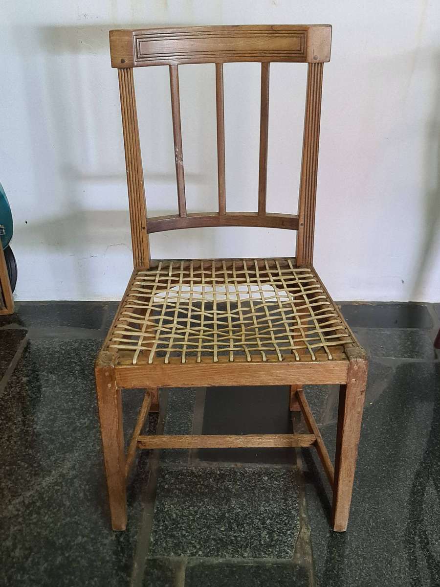 West Coast(?) Fruit wood Riempies side chair