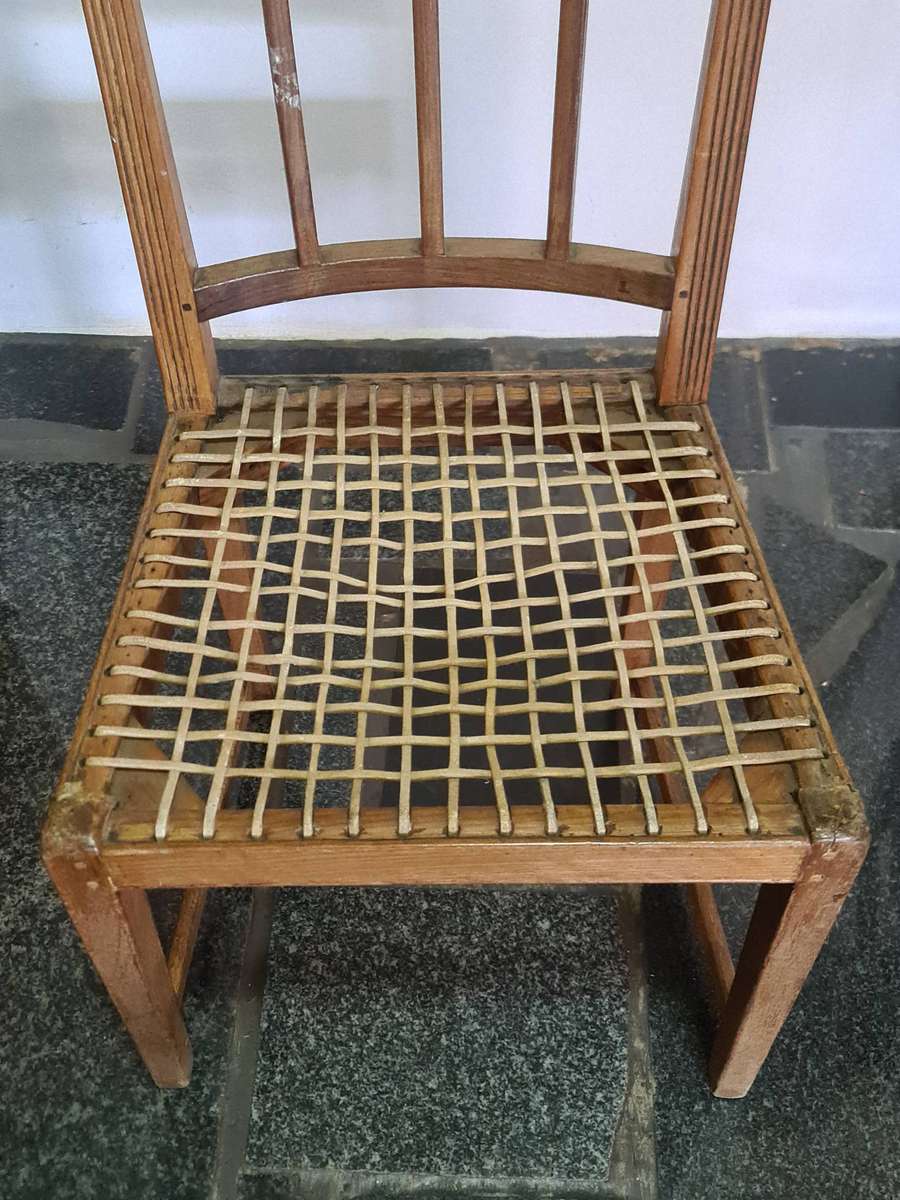 West Coast(?) Fruit wood Riempies side chair