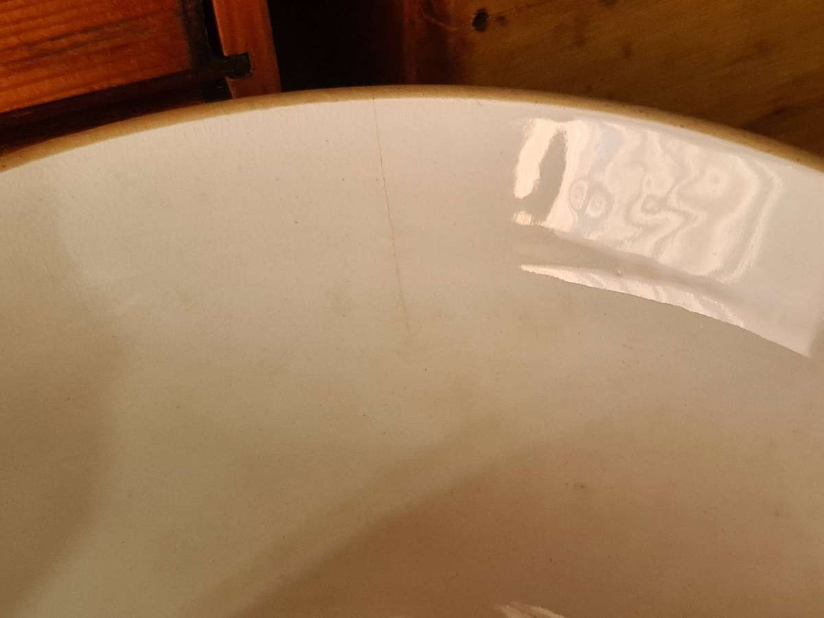 Masons vintage mixing bowl - damage