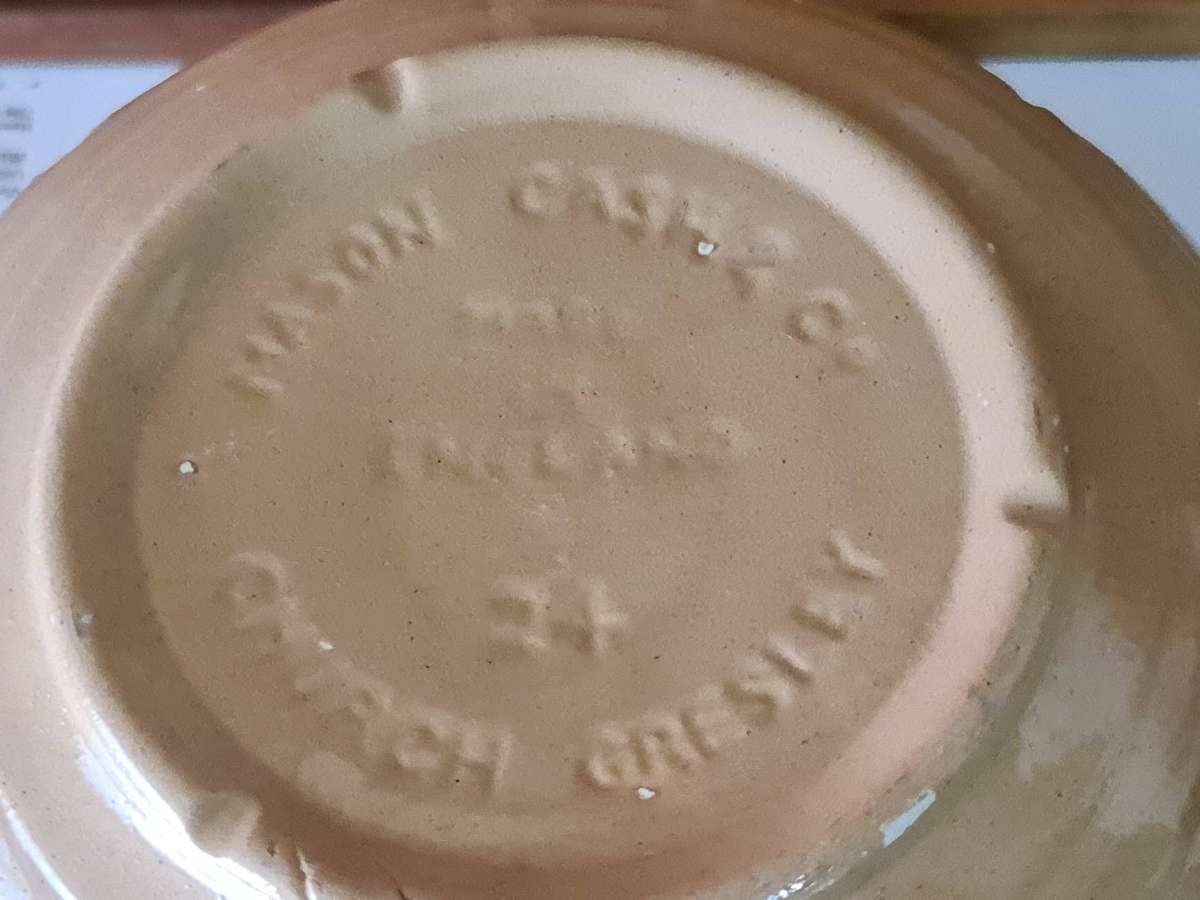 Masons vintage mixing bowl - damage