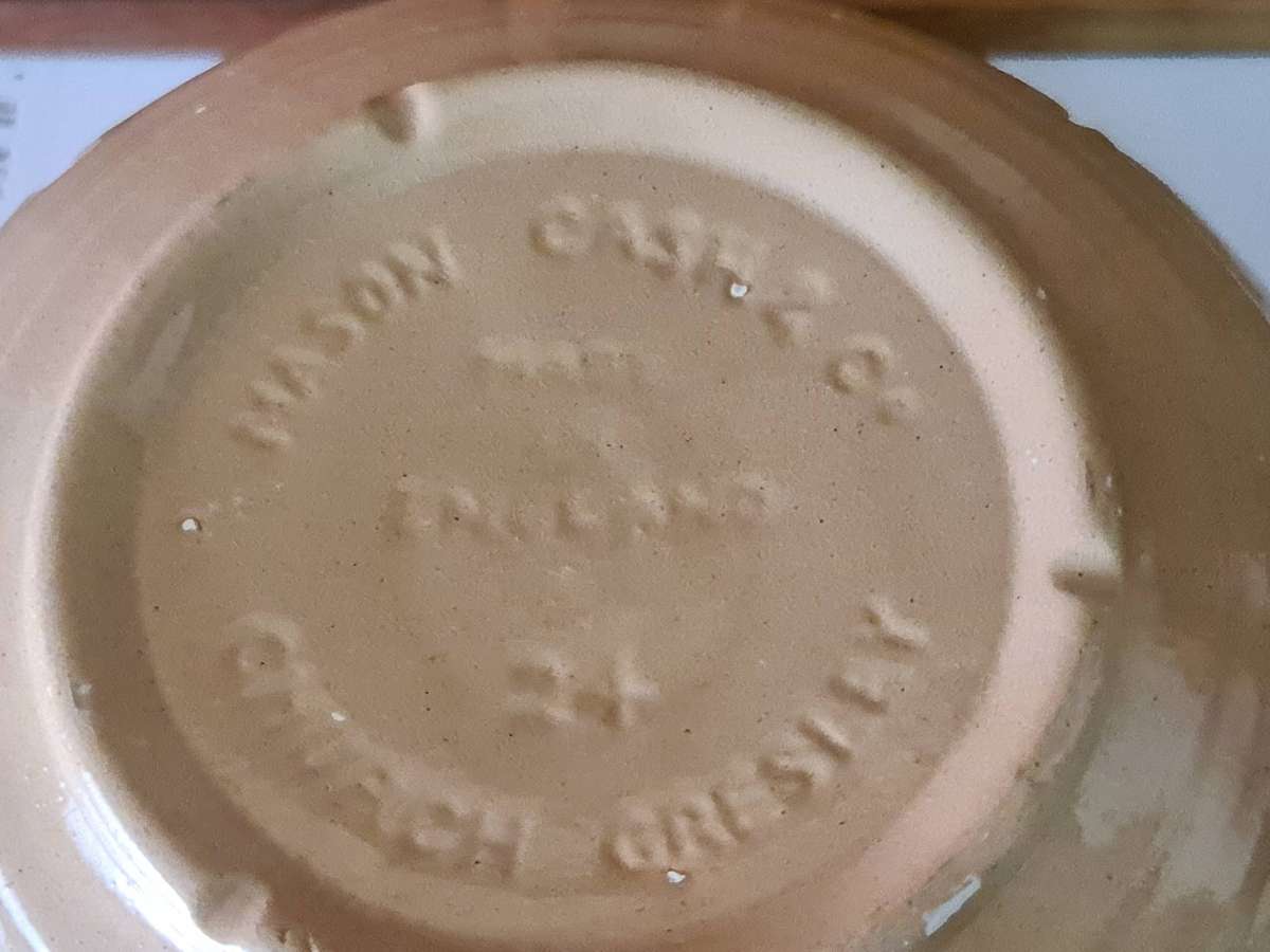 Masons vintage mixing bowl - damage