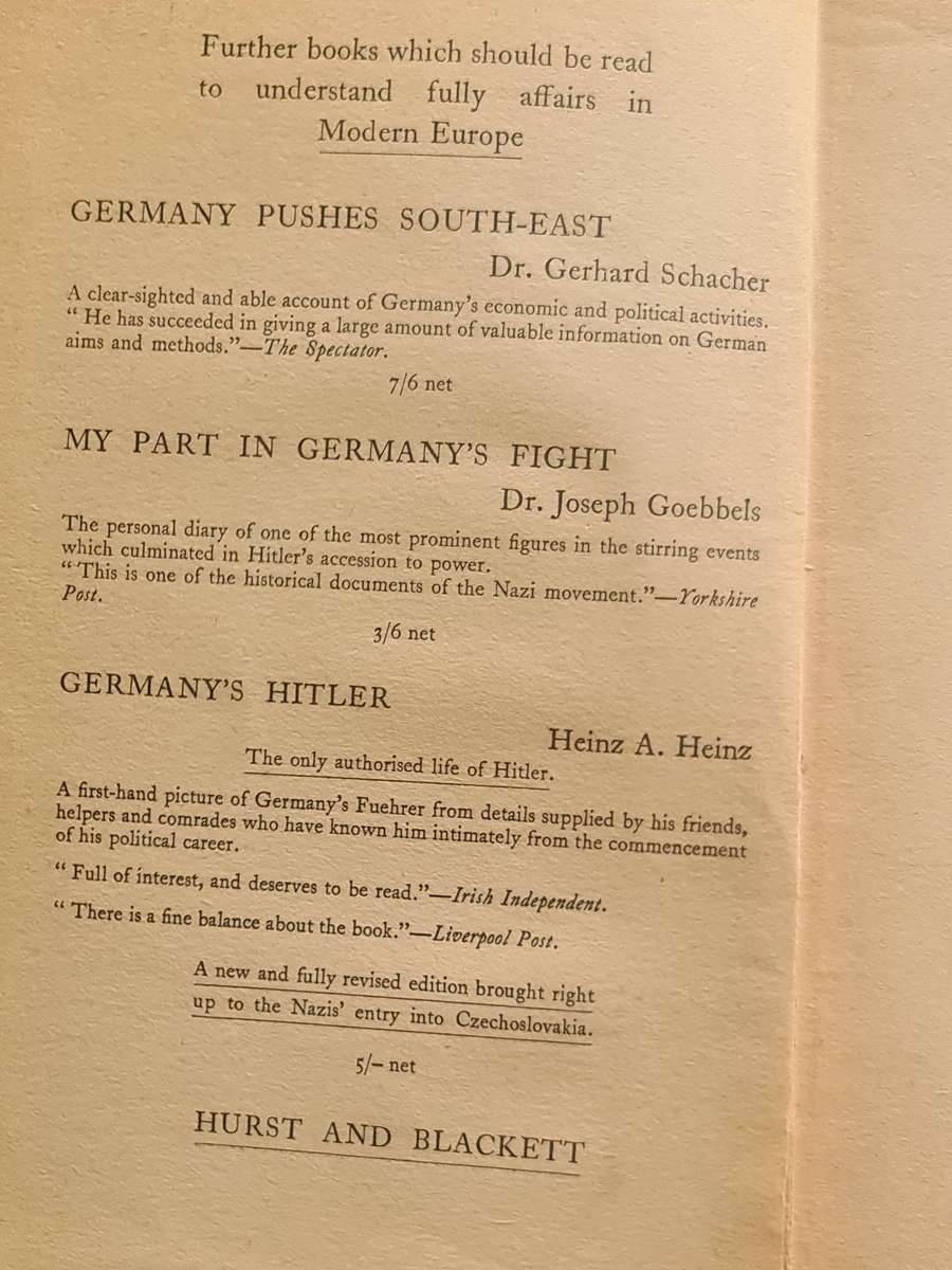 Book: My Struggle (Mein Kampf) Adolf Hitler