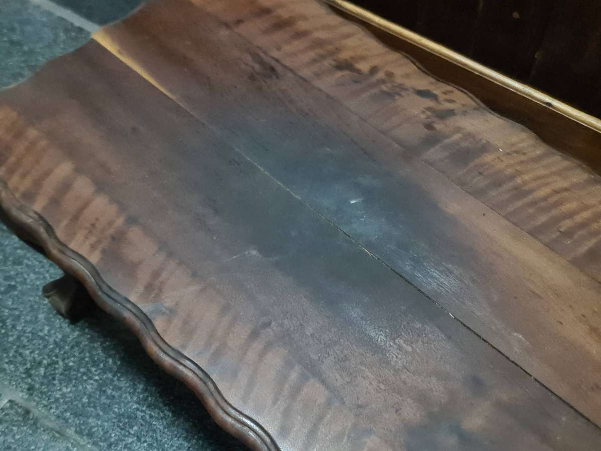 Vintage Imbuia ball and claw coffee table