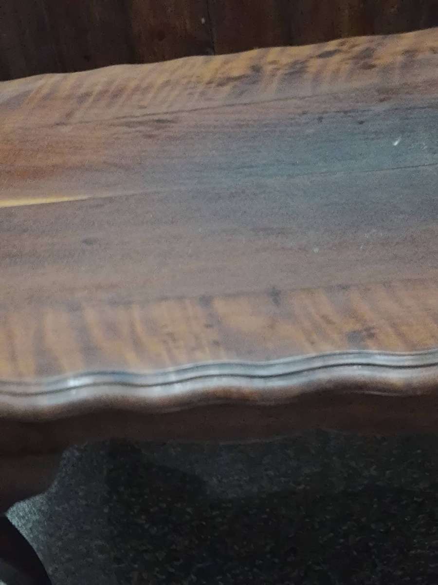 Vintage Imbuia ball and claw coffee table