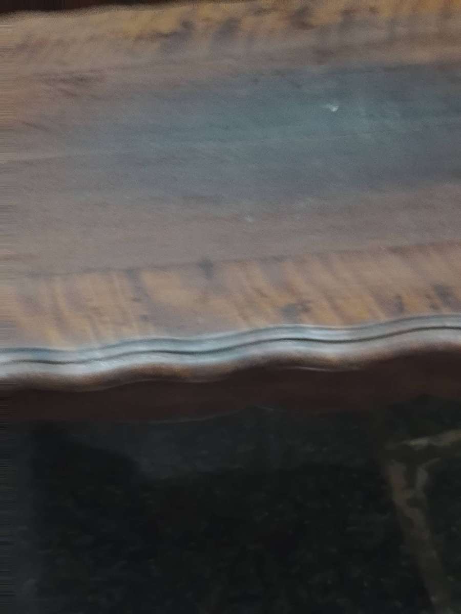 Vintage Imbuia ball and claw coffee table