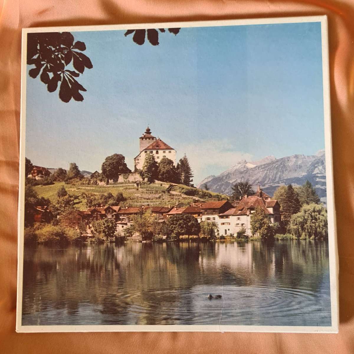 Made in Switzerland Embroidered Hankerchief in original Box.