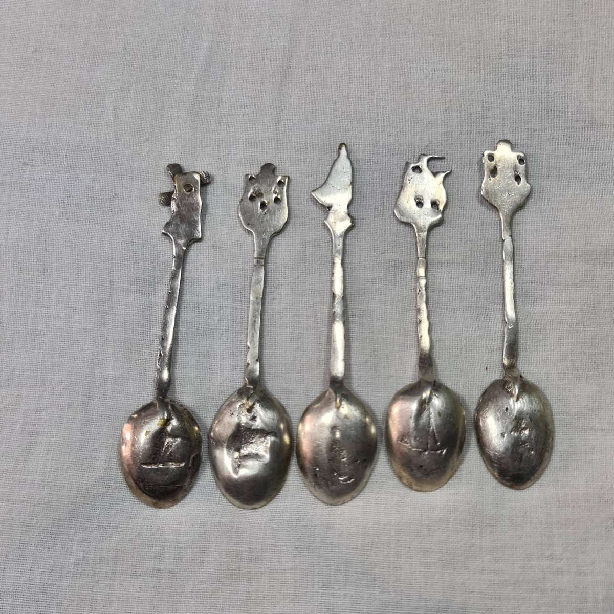 Teaspoons: Dutch Embossed tea spoons