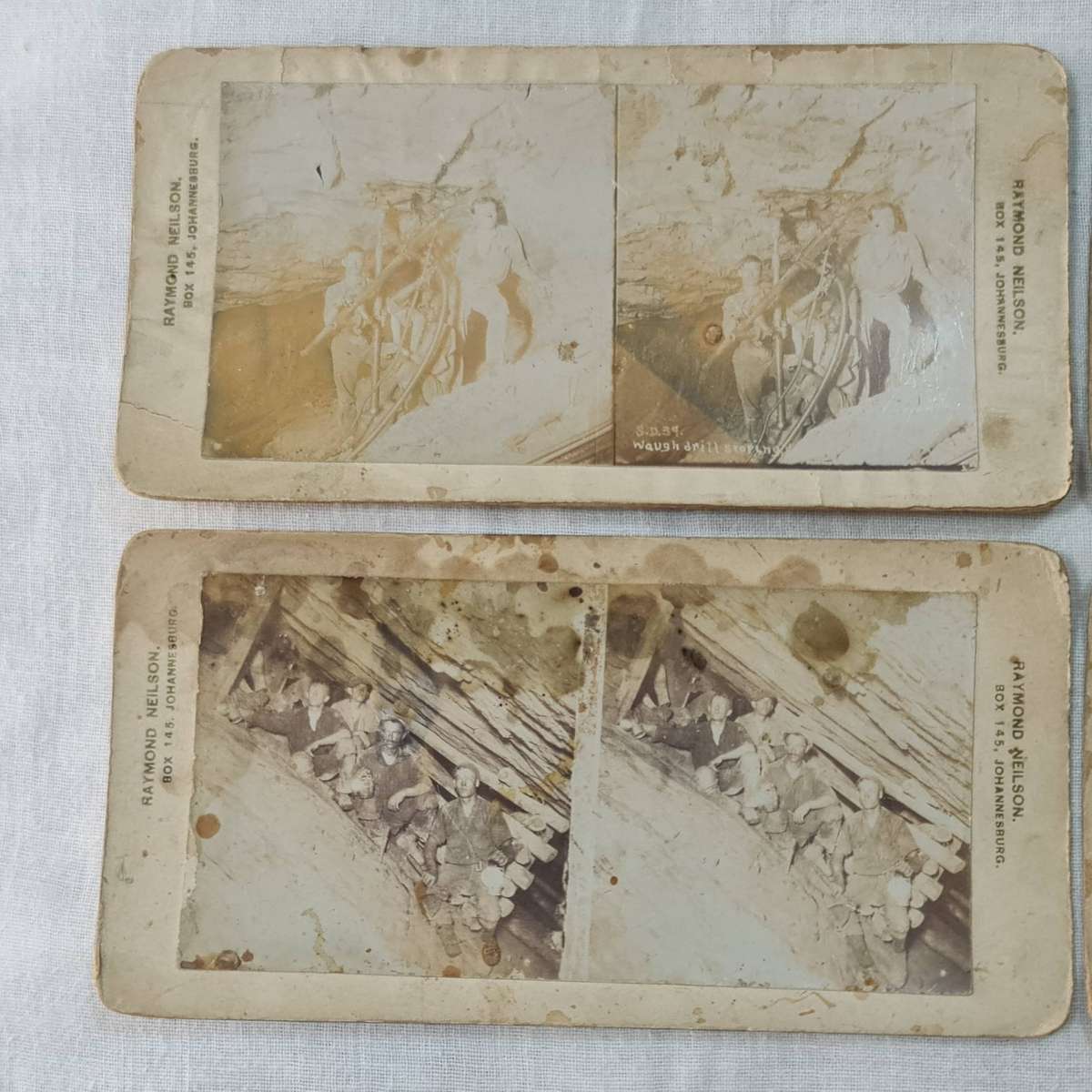 Stereoview: x14 From inside mines. Raymond Nielson JHB