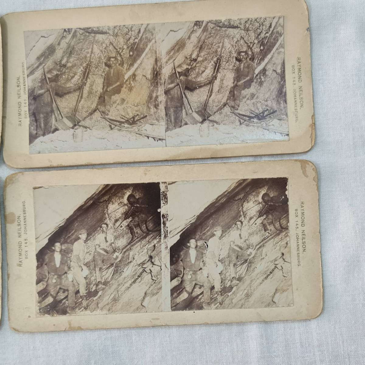 Stereoview: x14 From inside mines. Raymond Nielson JHB