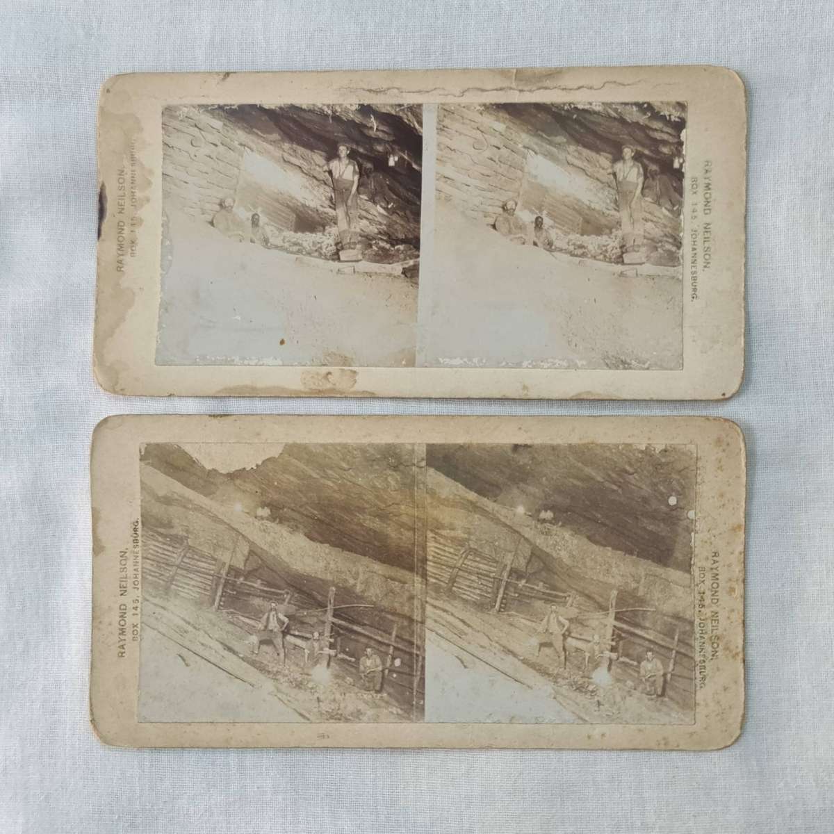 Stereoview: x14 From inside mines. Raymond Nielson JHB
