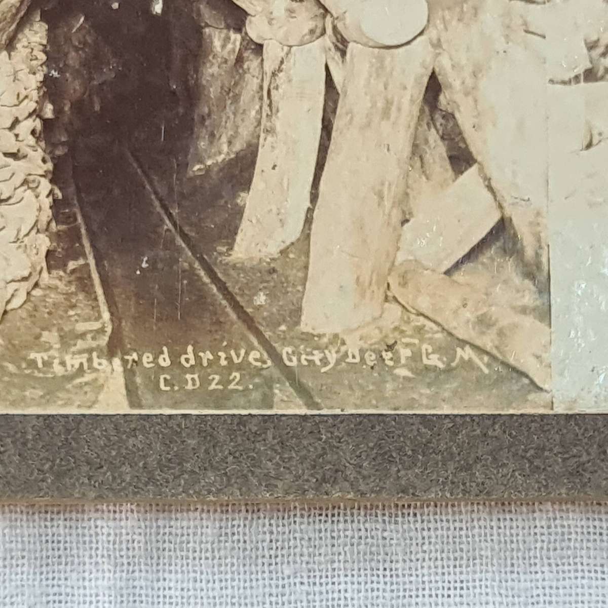 Stereoview: x12 From inside mines. Possible SA