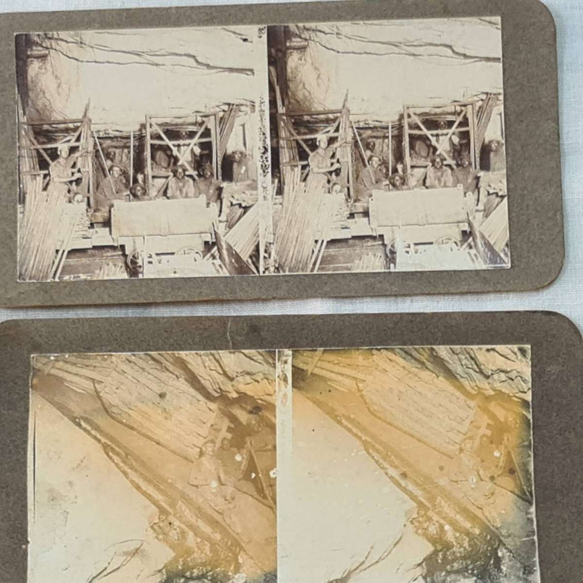 Stereoview: x12 From inside mines. Possible SA