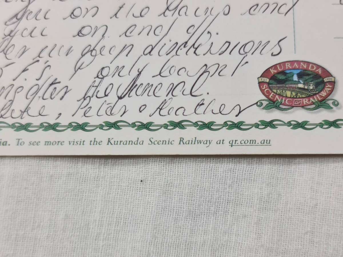 Postcard: Curly's Lookout, Cairns Australia