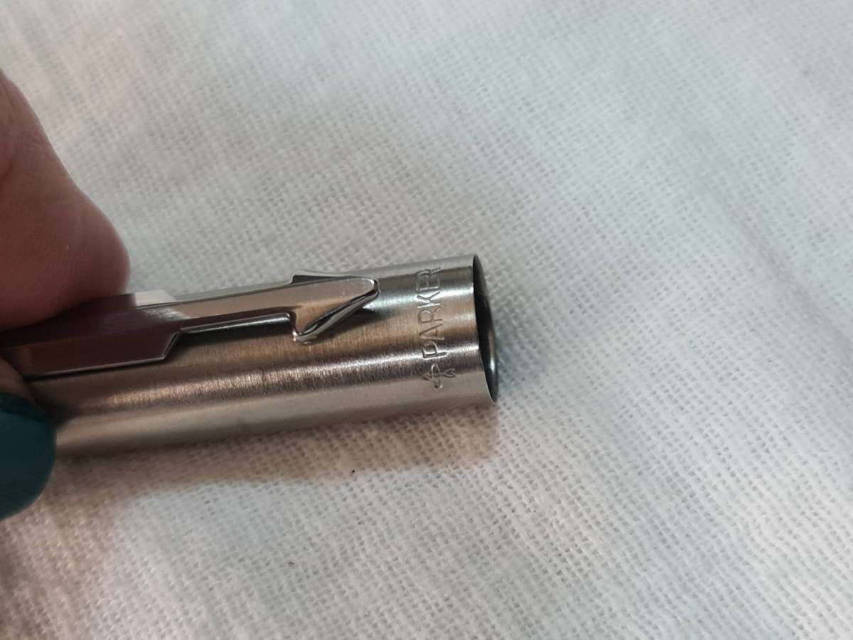 Pen: Vintage Stainless steel parker fountain pen