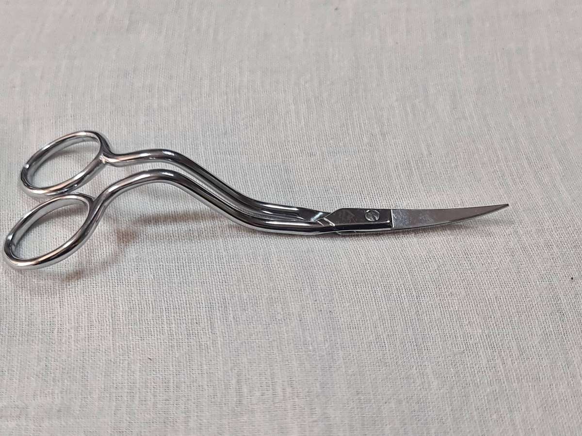 Fraliz Machine Scissors, Step Handle + Curved Blade