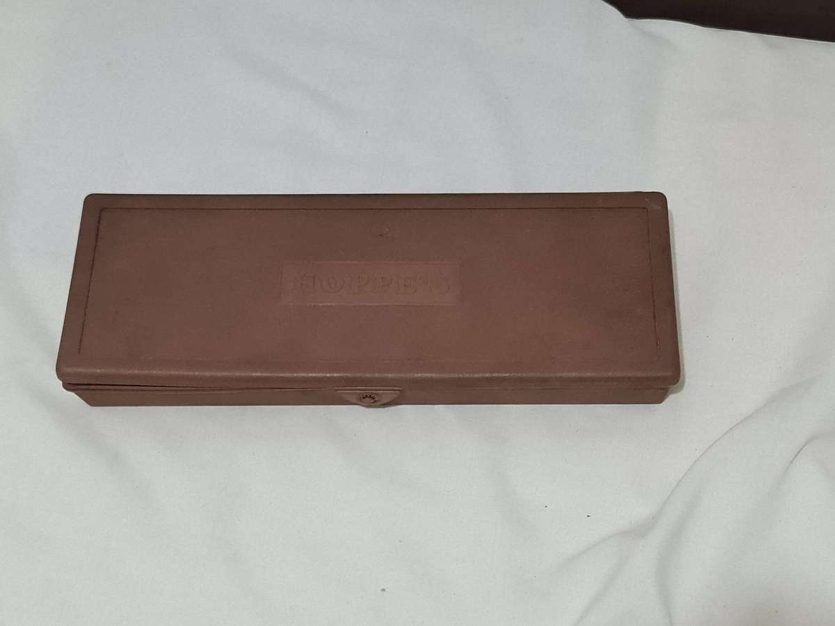 Vintage 1962 Hoppe's long gun and pistol cleaning kit. Incomplete