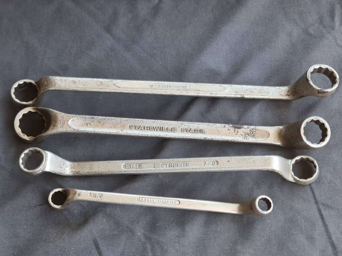Tools: x4 Vintage double box wrench