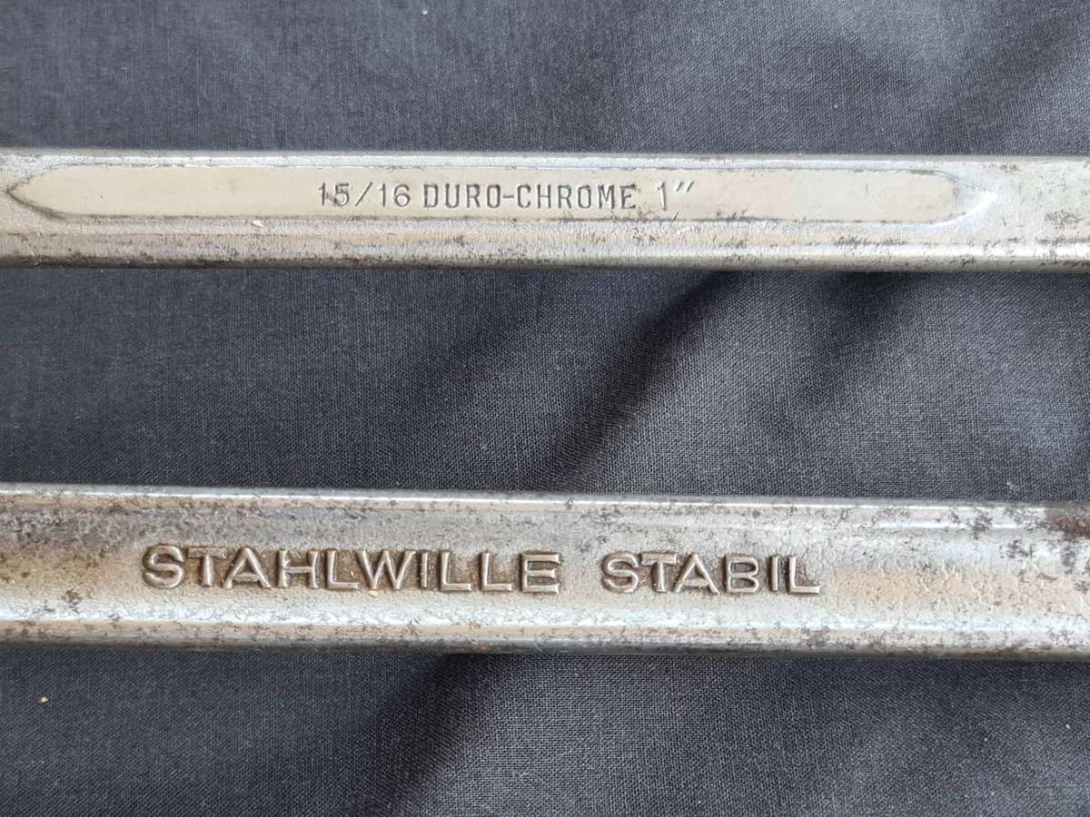Tools: x4 Vintage double box wrench