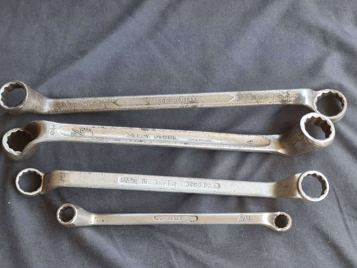 Tools: x4 Vintage double box wrench