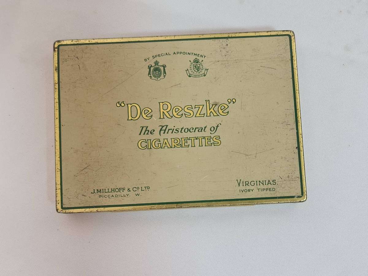 "De Reszke" The Aristocrat of cigarettes tin