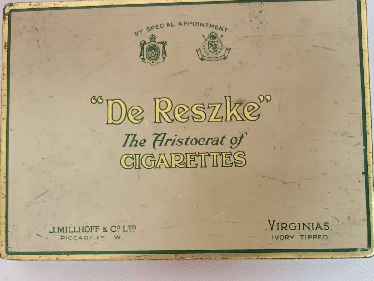 "De Reszke" The Aristocrat of cigarettes tin