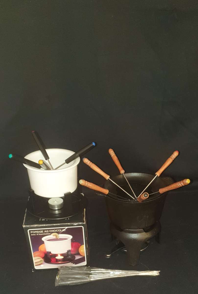 Two Vintage fondue sets