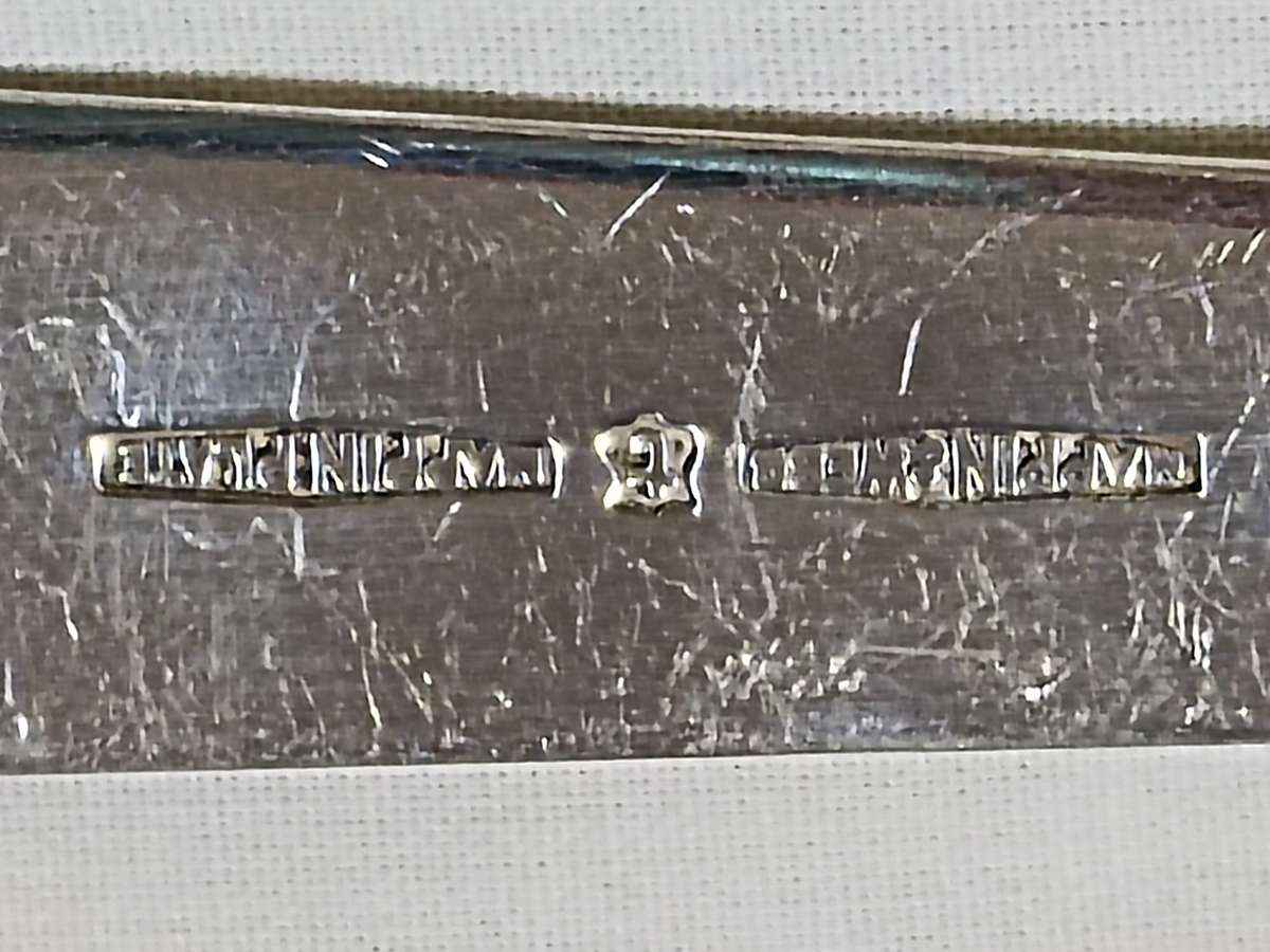 6 Different Mappin and Webb silver plated knifes